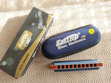 EASTTOP 008K Diatonic Blues Harmonica Key of A Blues Harp Mouth Organ 10 Hole