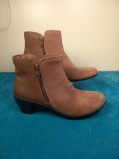 Hotter Samia Boots Taupe Suede
