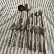Vintage silver plated fork - silver,
