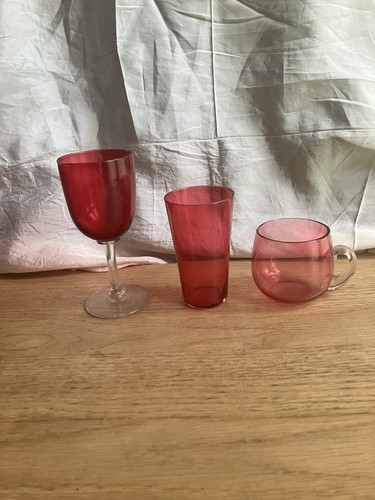 Antique vintage cranberry wine - antique,