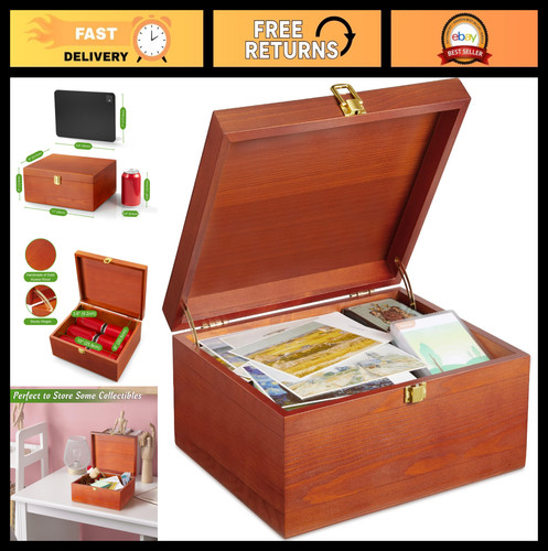 Large wooden keepsake box - large,