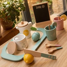 Interactive Wooden Tea Set