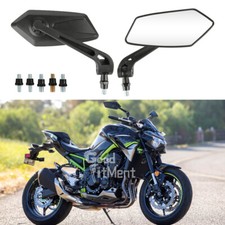 8mm 10mm Motorcycle Rearview Wing Mirrors For Kawasaki Z1000 Z900 Z800 Z650 Z125