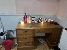 Wooden desk with drawers. used