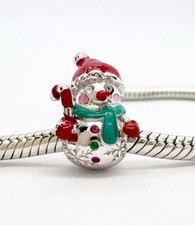 Snowman Charm Bead Christmas