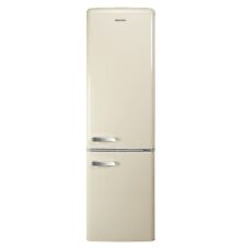 electriQ 244 L 60/40 Retro Fridge Freezer Cream • Adjustable Shelves