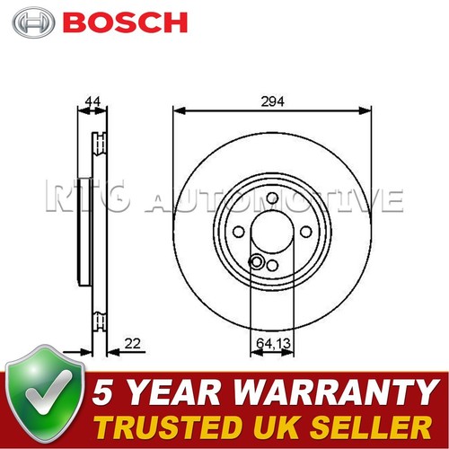Bosch front brake disc fits - bosch,