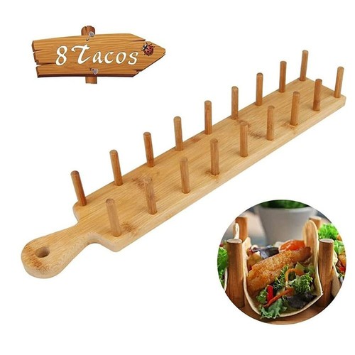 Wood taco holder - wood,