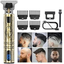 Mens Hair Clippers Professional Beard Trimmers Cordless Electric Shaver Machine