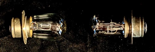 Vintage car headlamp bulbs - headlamp,