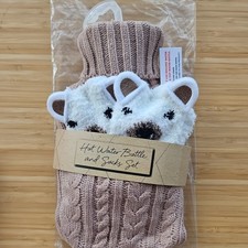 Hot water bottle gift set and