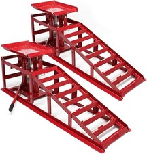 2 ton per ramp Hydraulic Car Ramps 2x Heavy Duty Auto Lift Jack Ramps UK