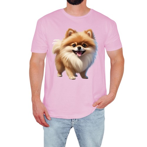 Cute pomeranian mens - mens, t-shirt