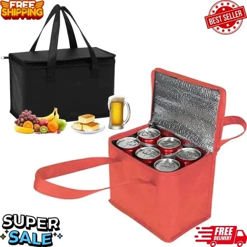 Portable insulated cooler bag - insulated,