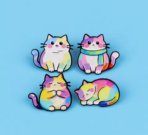 Pcs cute cats cat pin - cat, badge