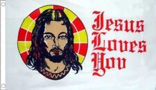 JESUS LOVES YOU FLAG 5' x 3'
