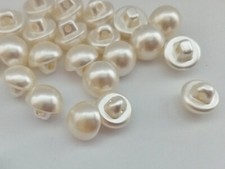 25 Ivory Pearl Shank Buttons