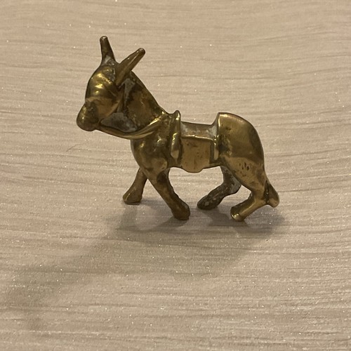 Vintage brass donkey - ,