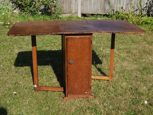 Vintage folding table - folding, wooden