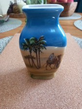 Noritake Japanese Vintage Small Vase with Desert Scenery Design