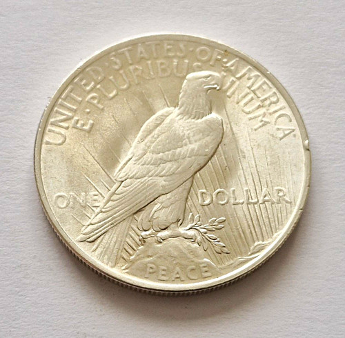 1923 peace silver dollar - silver, $1