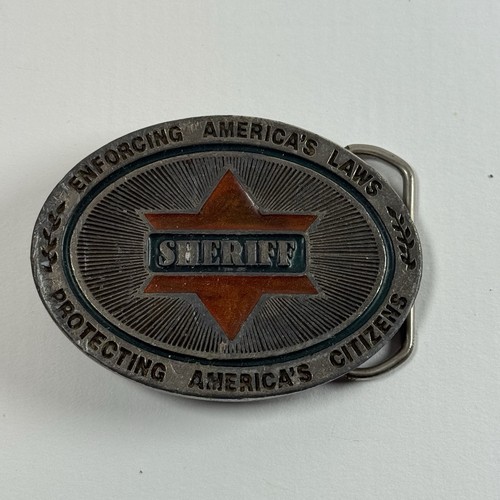 Vintage sheriff badge belt - vintage,