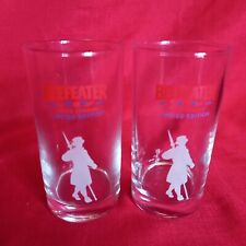 PAIR OF LIMITED EDITION INSIDE LONDON BEEFEATER GIN GLASSES