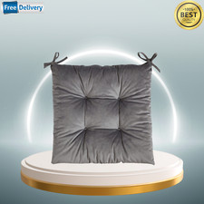 CHAIR SEAT PADS CUSHIONS Tie on Dining Garden Room Kitchen Patio pack of 1/2/3/4