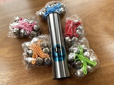 LP Latin Percussion Metal Shaker + 10 x  Coloured  Wrist Bells FREE Postage!!!