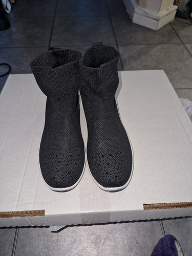 Azarey womens black sock knit - azarey,