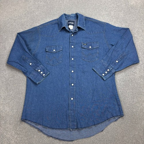 Wrangler denim shirt adult - wrangler,