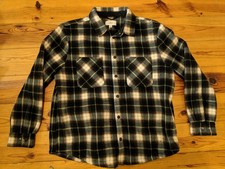 MARKS AND SPENCER M & S MEN'S CHECK FLEECE SHIRT OVERSHIRT JACKET SIZE M