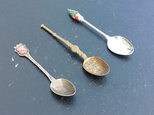 Three Ornate Teaspoons,  Coronation Anointing, Ahlen Antiko 100, Christmas WAPW