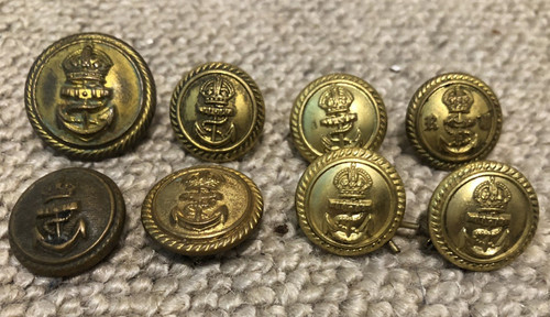 Royal navy uniform button - x,