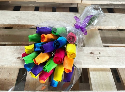 Mixed colour dozen wooden - 24, colour-2