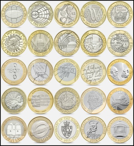 Rare two pound coin uk - two,