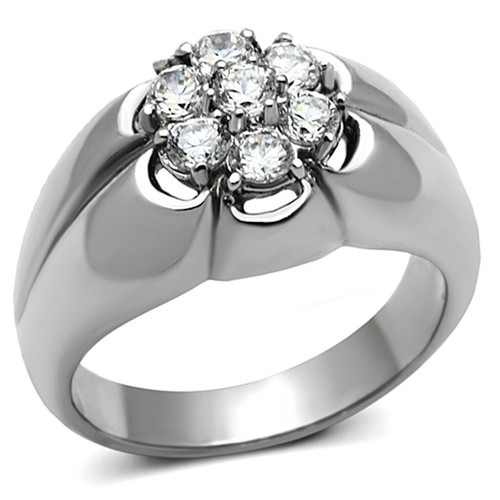 Cluster ring derby silver - ring,