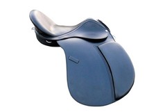 English saddle black leather