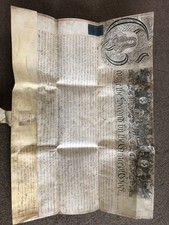 George the Second Parchment Document 