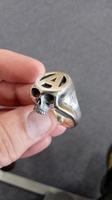 ANARCHY SKULL RING Size Z 925