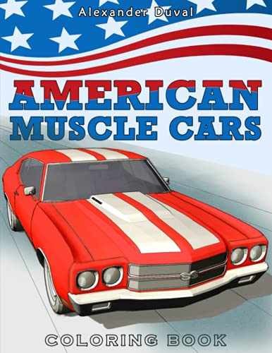 American muscle cars coloring - cars,
