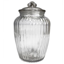 Large glass candy jar - glass,