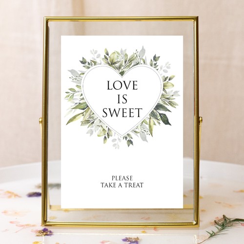 Wedding table love sweet - love, is