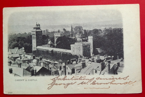 Vintage postcard cardiff - vintage,