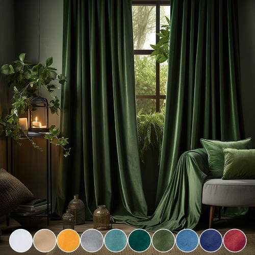2pack velvet blackout curtains - 2pack,