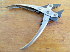 Vintage Maun Pliers Flat Nose Parallel Wire side Cutter MOD Broad arrow No 495