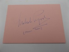 6" x 4" AUTOGRAPH BOOK PAGE HAND SIGNED BY MALCOLM PYRAH - SHOWJUMPING