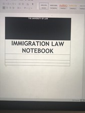Immigration Law Notebook ULaw