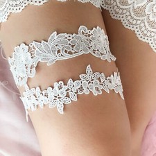 2Pcs Bride Garters Bridal Lace