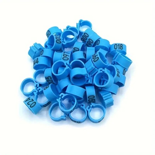 100 numbered 8mm plastic - 100,